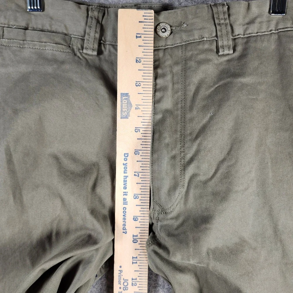 Duluth Trading Flex Fire Hose Cargo Pants Men 36x28 Green Relaxed Work Carpenter